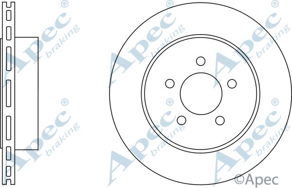 APEC BRAKING Тормозной диск DSK2634